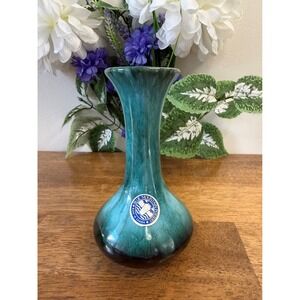 Vintage Blue Mountain Pottery Vase‎ Canadian Studio Art Pottery MCM Decor Retro